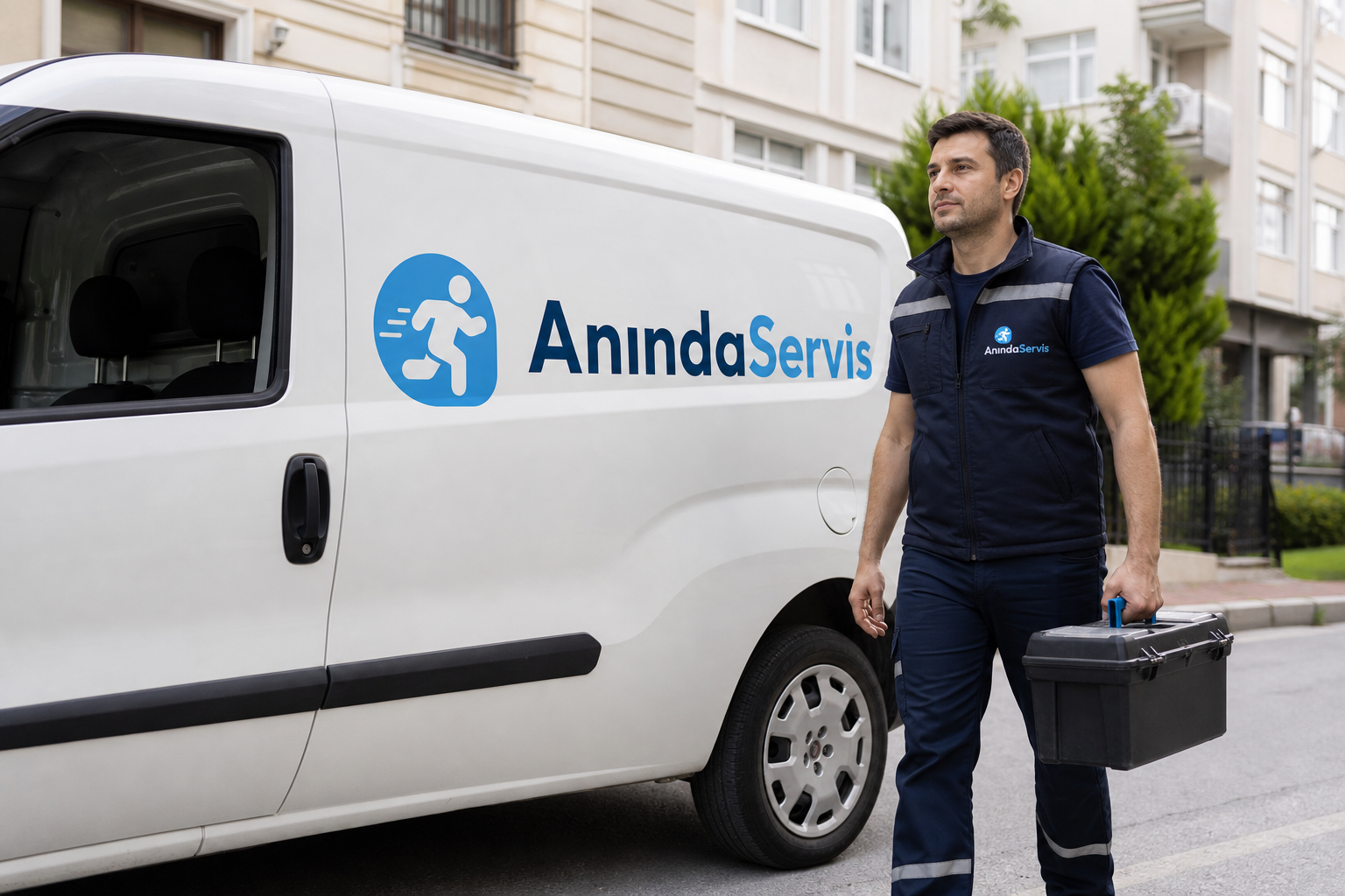 Anında Servis markalı servis aracı - Denizli Toshiba Beyaz Eşya Servisi